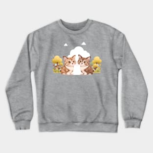 Youthful Siamese Charm Crewneck Sweatshirt